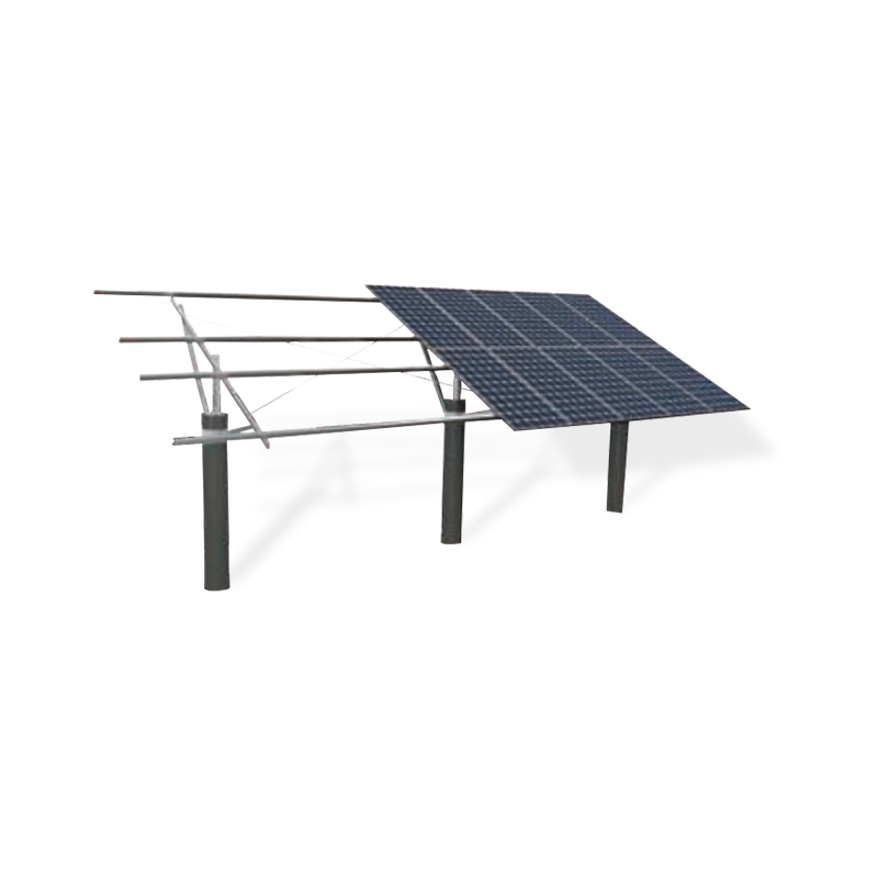 Fotovoltaïsch montagesysteem met één kolom