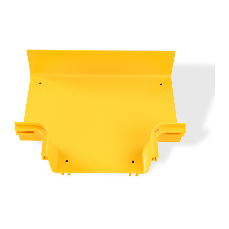 UL94 FV-0 standaard vlamvertragend horizontaal PVC-T-stuk voor glasvezelkabelgoot